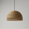 Handwoven Jute Dome Pendant Light