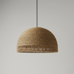 Handwoven Jute Dome Pendant Light