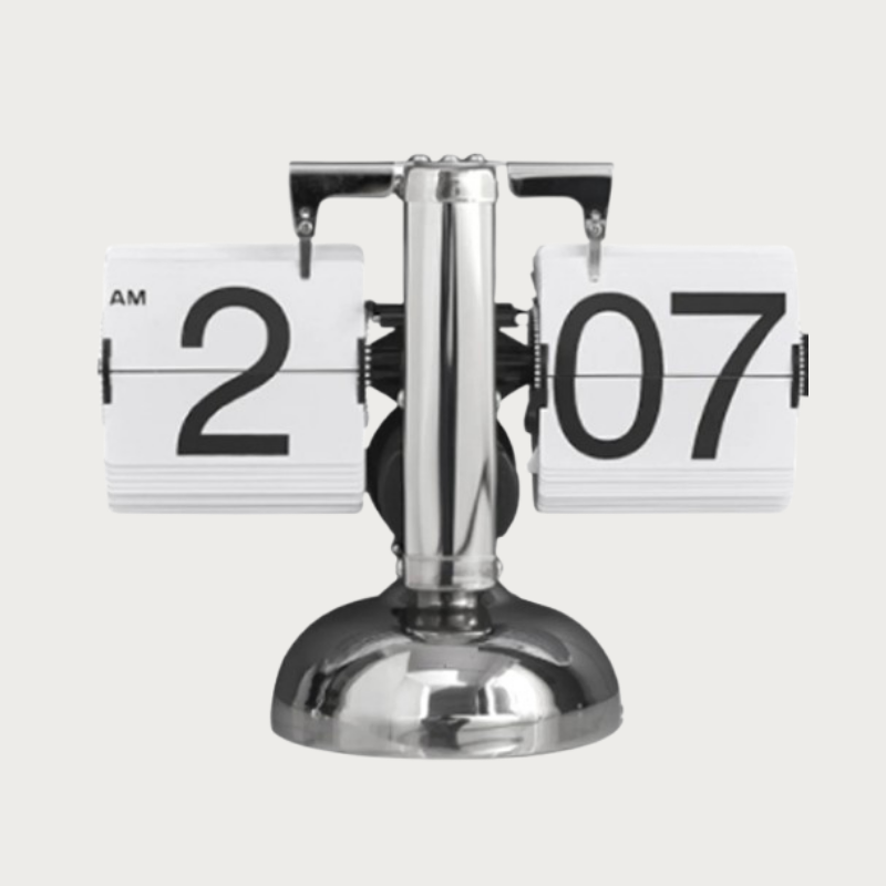 Fliporia Retro | Mechanical Flip Clock in Vintage Design