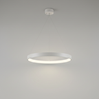 White Halo Ring Pendant Light
