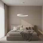 White Halo Ring Pendant Light