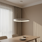 White Halo Ring Pendant Light
