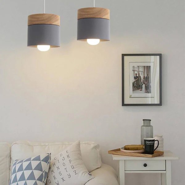 Wooden Design Pendant Light for Kids’ Room & Reading Corner