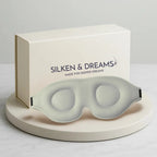 3D Contoured Sleep Mask – Light-Blocking & Lash-Friendly | Silken & Dreams