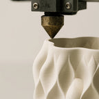 Vento Light Brown Wooden Rechargeable Table Lamp | 3D-Printed Porcelain, Dimmable & 3 Light Colors