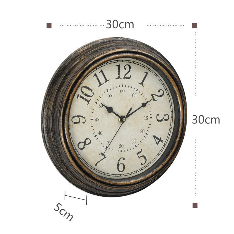 Timeless Vintage | Antique Wooden Wall Clock | Rustic Retro Charm & Nostalgic Elegance for Your Home