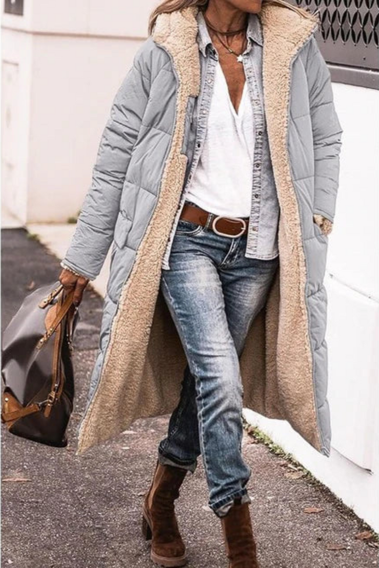 Women's Waterproof Winter Jacket with Hood - Windproof Coat