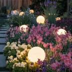 Spherical Garden Light - Rechargeable LED Ball Light with Remote, 16 Colours