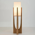 Hikari – Japanese-Style Floor Lamp | Solid Wood Standing Lamp with Ambient Lighting