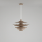 Layered Scandinavian Wood Pendant Light