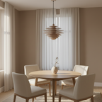 Layered Scandinavian Wood Pendant Light