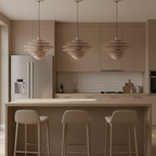 Layered Scandinavian Wood Pendant Light