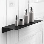 Floating Wall Shelf No Drill - Adhesive Bathroom Shelf
