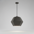 Matte Black Geometric Pendant Light