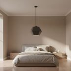 Matte Black Geometric Pendant Light