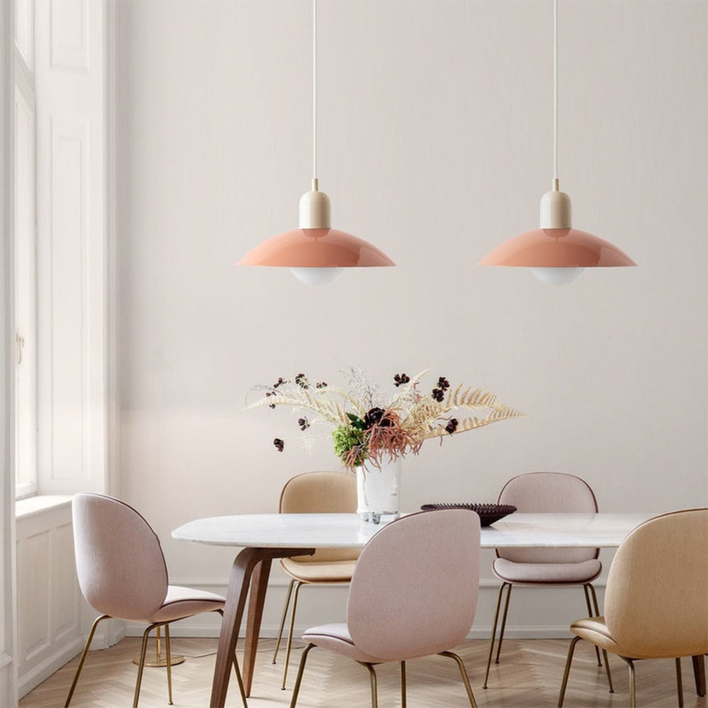 Bauhaus Macaron Colored Glass Pendant Lamp | Modern Design for Kitchen & Dining Room