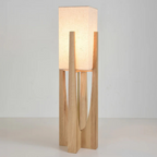 Hikari – Japanese-Style Floor Lamp | Solid Wood Standing Lamp with Ambient Lighting