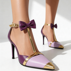 Vivienne Blacktie Heels — detail view