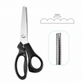 Spring-Assisted Zigzag Pinking Shears – Fabric Edge Scissors
