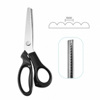 Spring-Assisted Zigzag Pinking Shears – Fabric Edge Scissors
