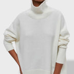 Women's Turtleneck Jumper - Soft Knit Pullover