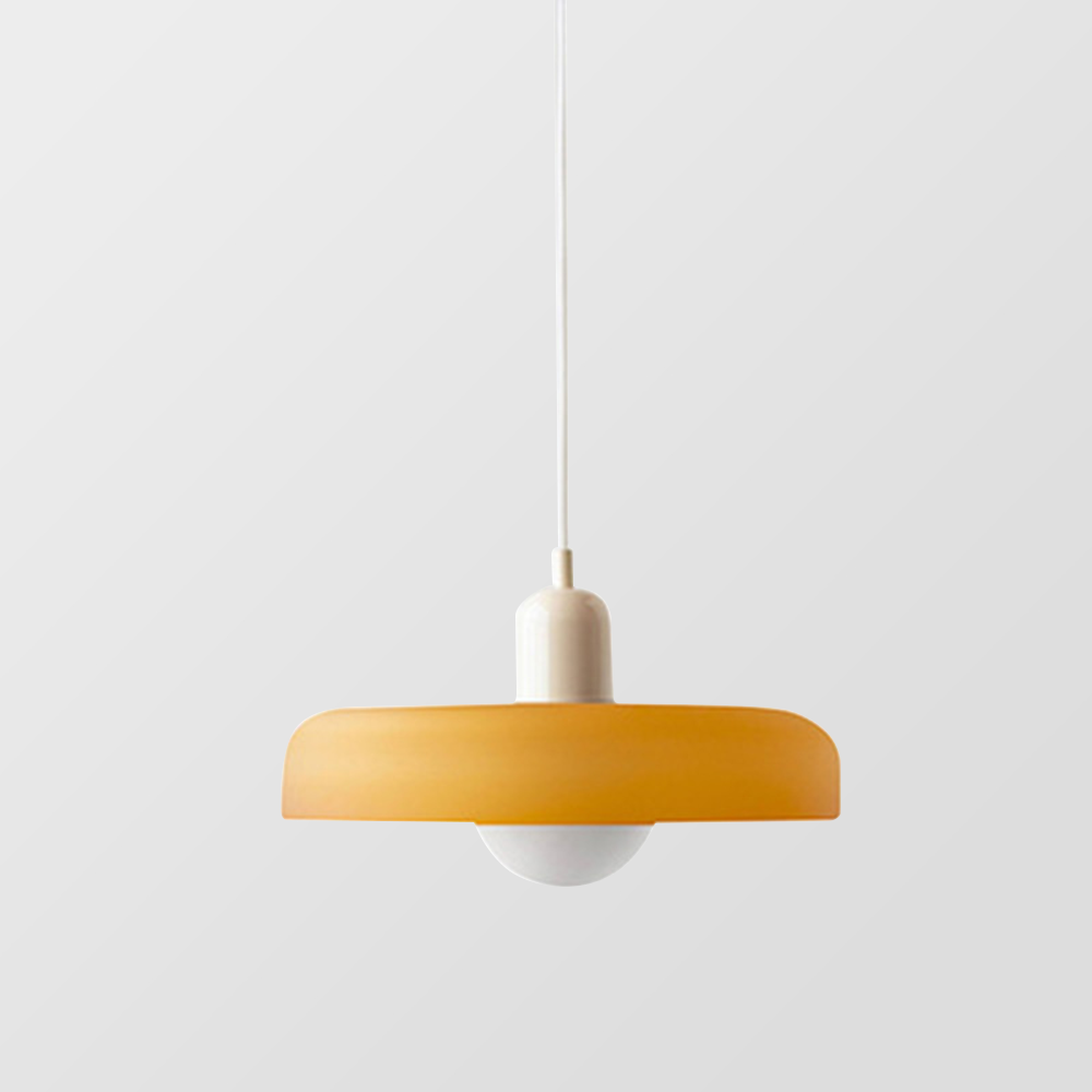 Colorful Bauhaus Pendant Light with Timeless Glass Design