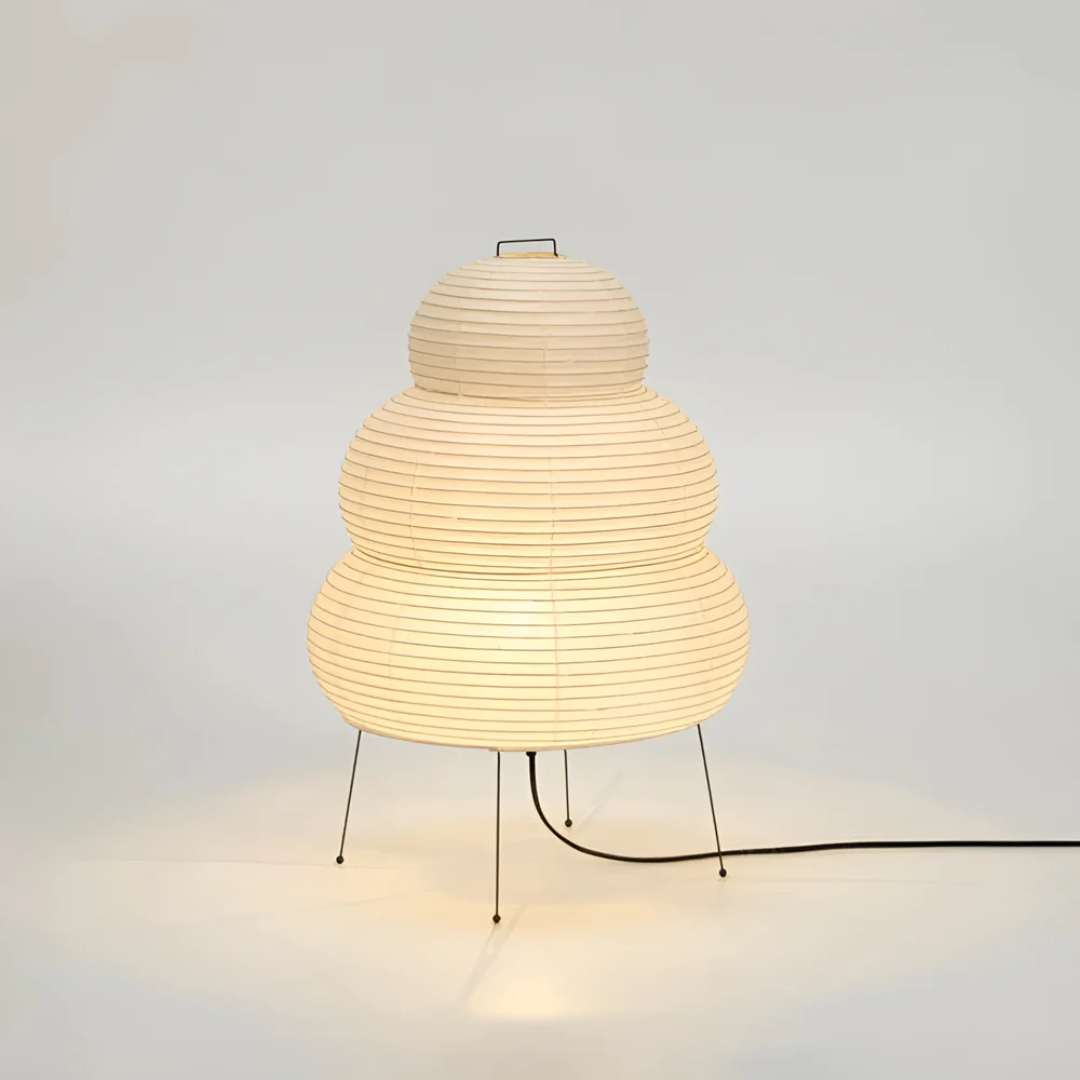 Zenko – Japanese Rice Paper Floor Lamp | Minimalist Floor Lamp with Warm Ambient Lighting