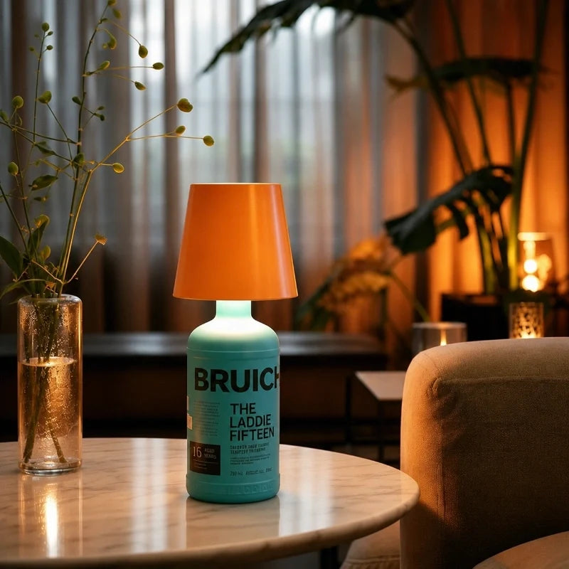 Rechargeable Bottle Lamp Topper - Cordless LED Table Light