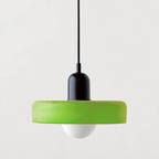 Colorful Bauhaus Pendant Light with Timeless Glass Design