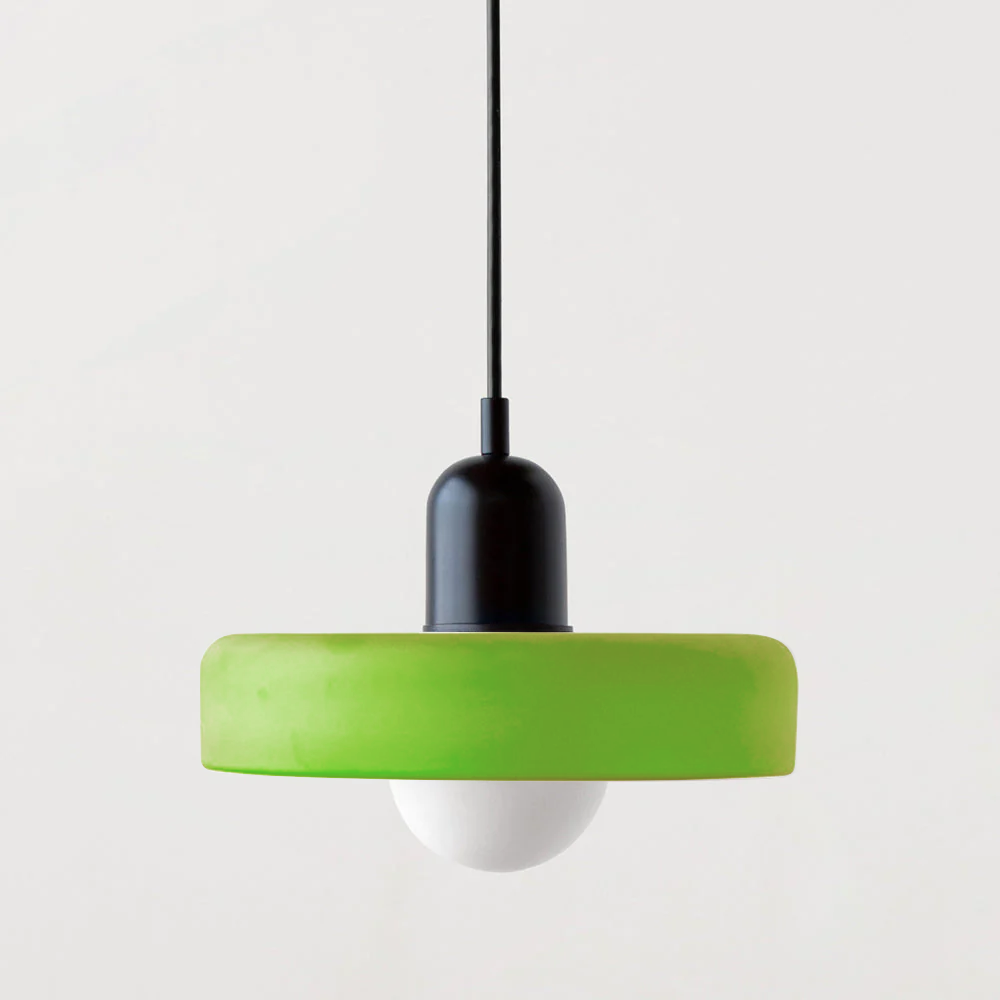Colorful Bauhaus Pendant Light with Timeless Glass Design