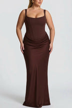 Women's Square Neck Maxi Dress
