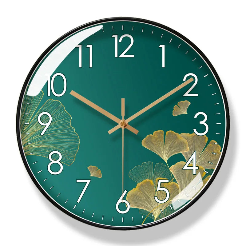 Florenta | Silent Floral Wall Clock in Elegant Design