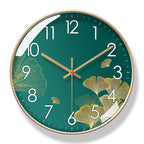 Florenta | Silent Floral Wall Clock in Elegant Design