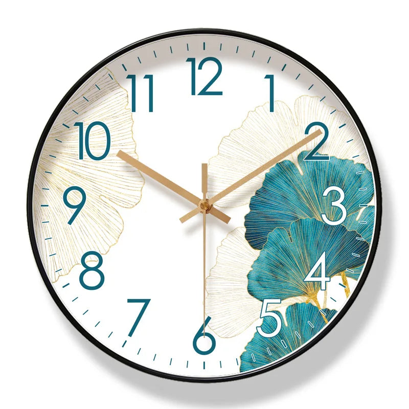 Florenta | Silent Floral Wall Clock in Elegant Design