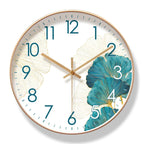 Florenta | Silent Floral Wall Clock in Elegant Design