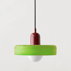 Colorful Bauhaus Pendant Light with Timeless Glass Design