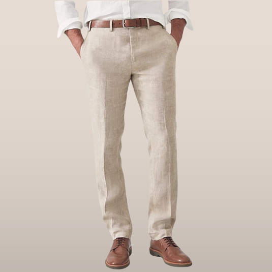 Men's Breathable Summer Trousers with Modern Straight Fit