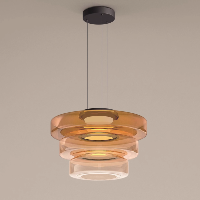 BauhausGlow – Glass Pendant Lamp in Bauhaus Style with Warm Lighting & Modern Design