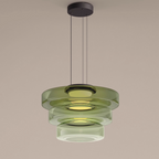 BauhausGlow – Glass Pendant Lamp in Bauhaus Style with Warm Lighting & Modern Design