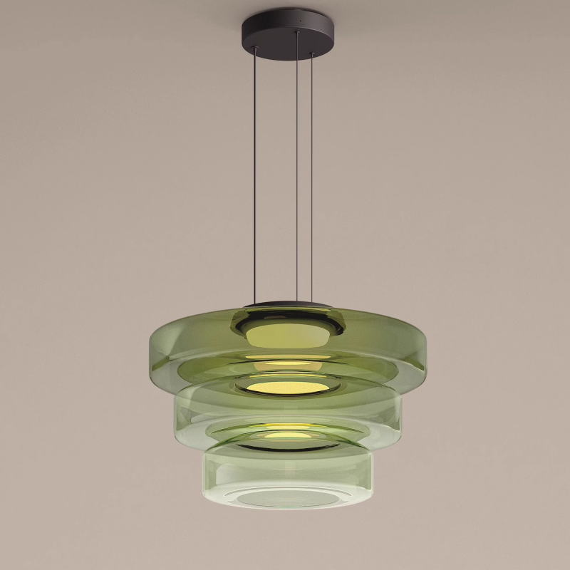 BauhausGlow – Glass Pendant Lamp in Bauhaus Style with Warm Lighting & Modern Design