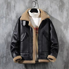 Men's Fleece-Lined Jacket with Lambswool Lining – Casual Fit