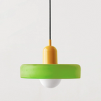 Colorful Bauhaus Pendant Light with Timeless Glass Design