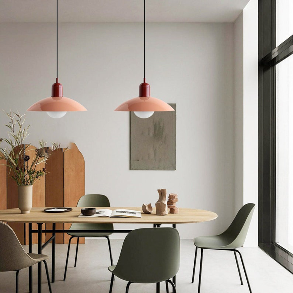Bauhaus Macaron Colored Glass Pendant Lamp | Modern Design for Kitchen & Dining Room