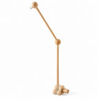 Wind-up music box mechanism for cot mobile