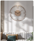 NordWood | Designer Wooden Wall Clock | Scandinavian Design & Natural Elegance for Modern Spaces