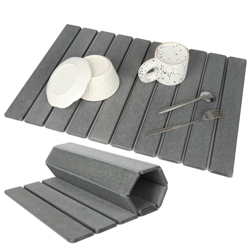 Stone Bath Mat - Quick-Dry Diatomite Mat for Kitchen & Bathroom