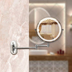 LED Magnifying Mirror – Rechargeable with 3 Light Modes & Wall Mounting