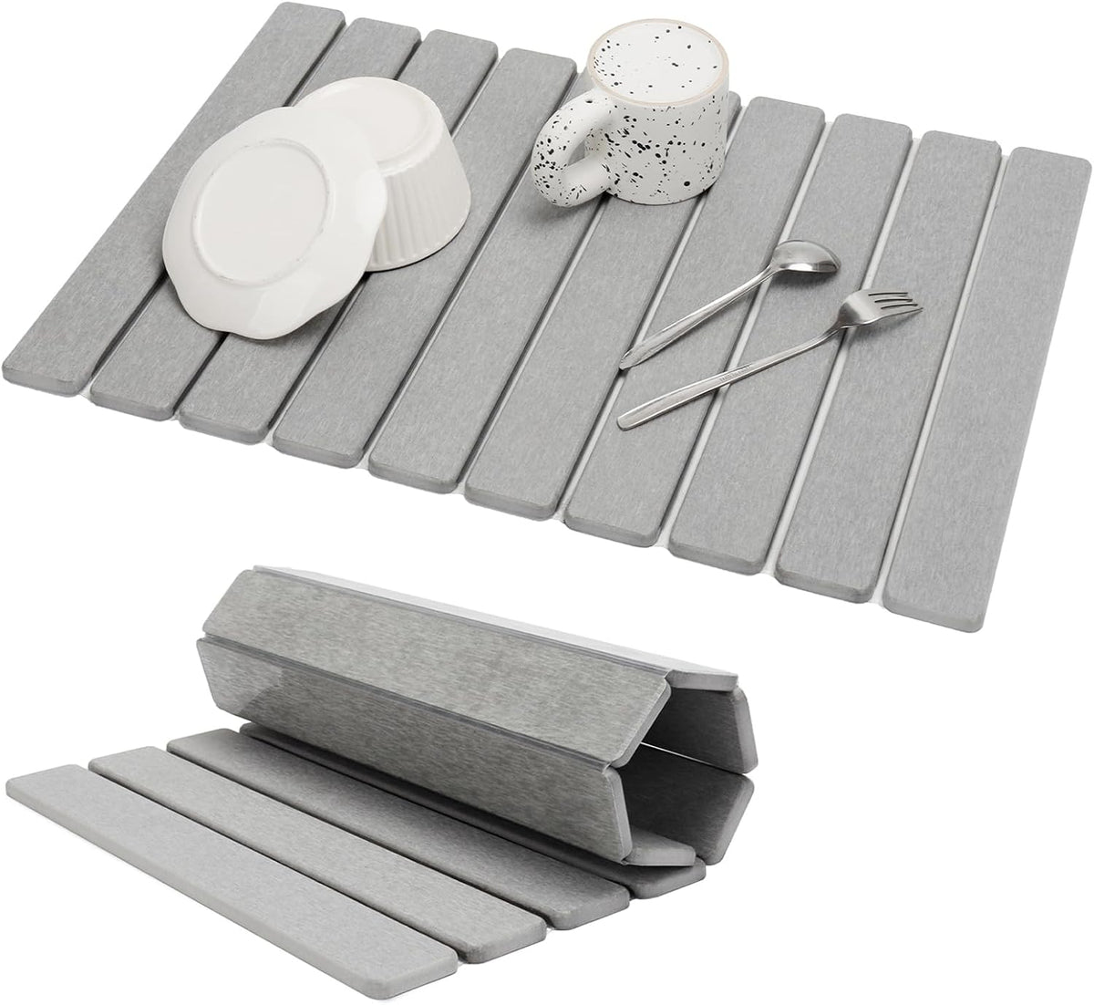 Stone Bath Mat - Quick-Dry Diatomite Mat for Kitchen & Bathroom