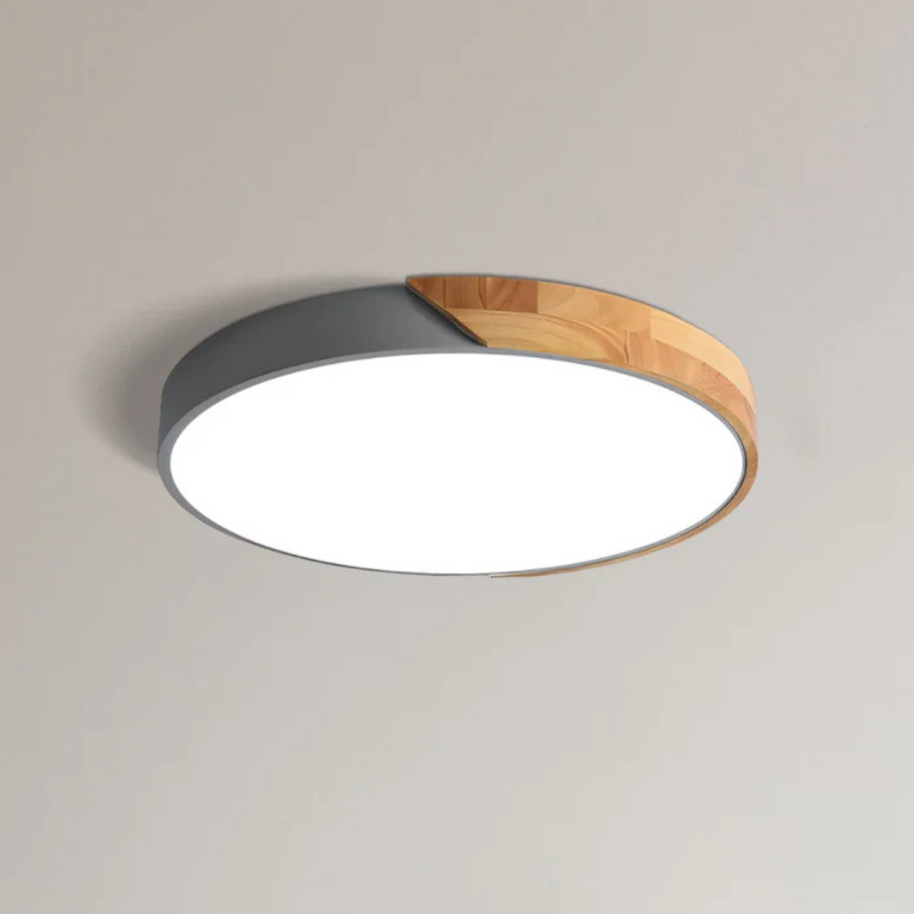 Delos – Scandinavian Wooden LED Ceiling Lamp