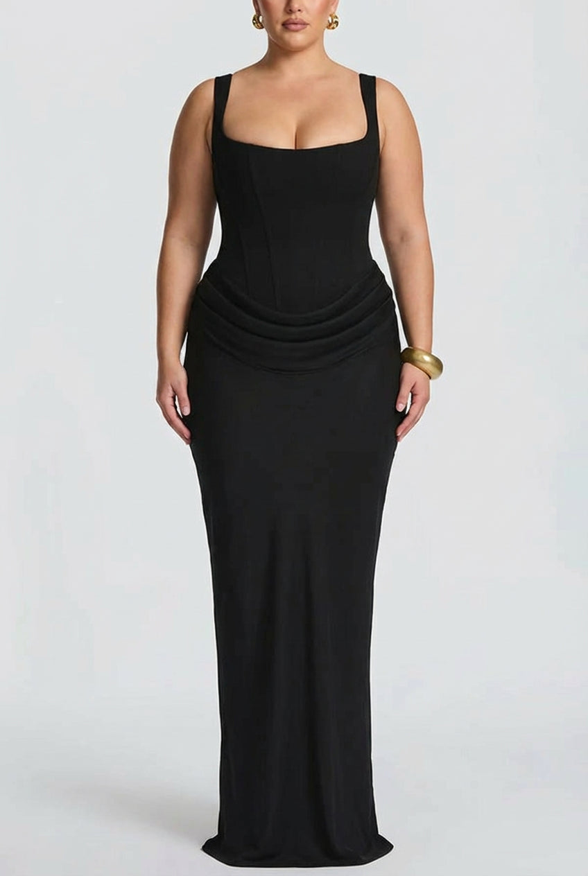 Women's Square Neck Maxi Dress